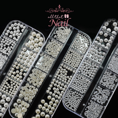 スワロフスキー パール パーツ 大量 ネイル セット ケース付き ALL THAT NAIL] ネイル用品卸通販 パール