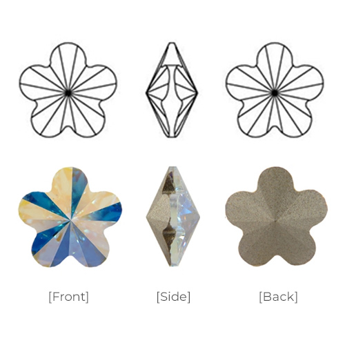 スワロフスキー] 4744 Flower 6mm