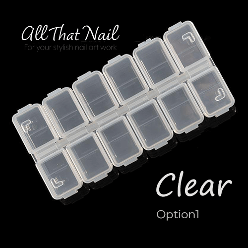 ネイル収納] パーツケース_12マス_A